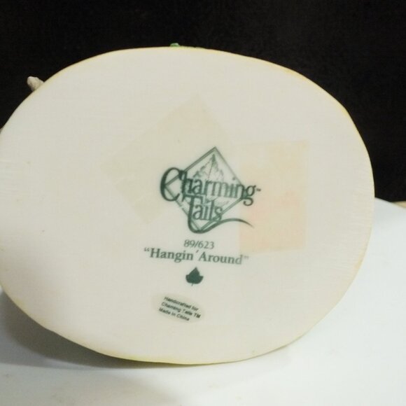 Charming Tails "Hangin Around" Figurine. 89/623 Fitz and Floyd Dean Griff - Picture 3 of 4